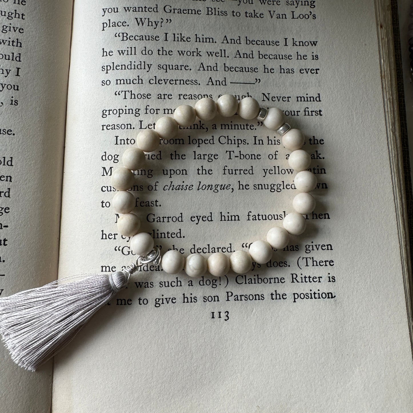 Books - Riverstone and Tassel Bracelet