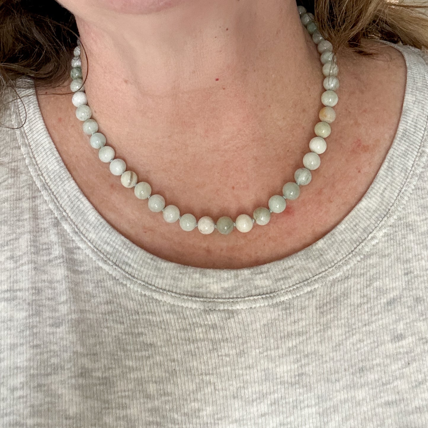 Dawn - Aquamarine Beaded Necklace