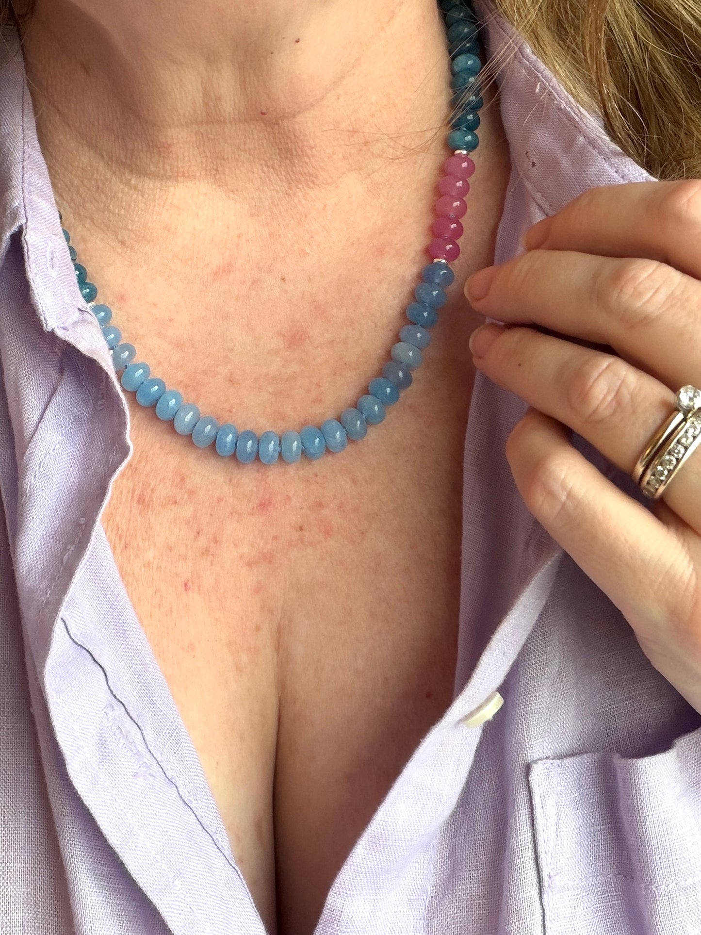 Evening Sky - Jade Necklace