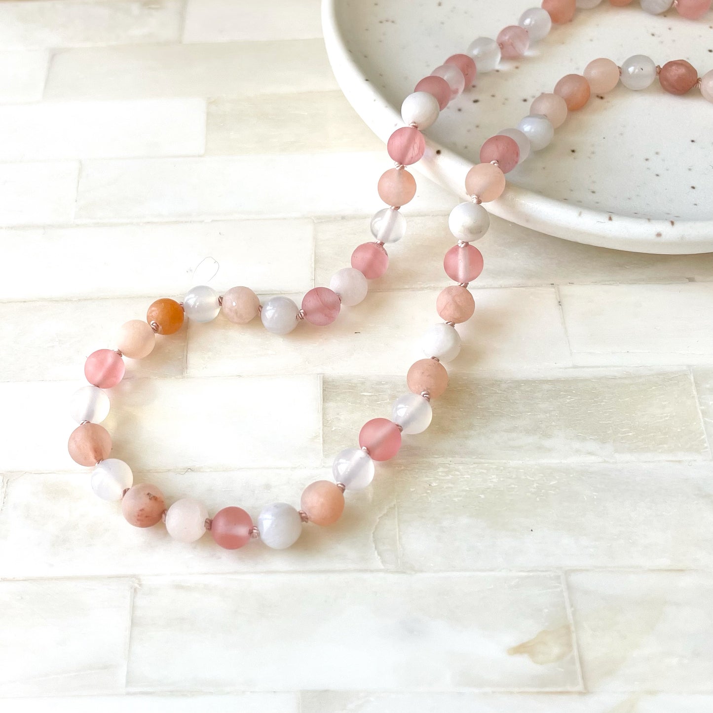 Summer Pastel Beaded Necklace