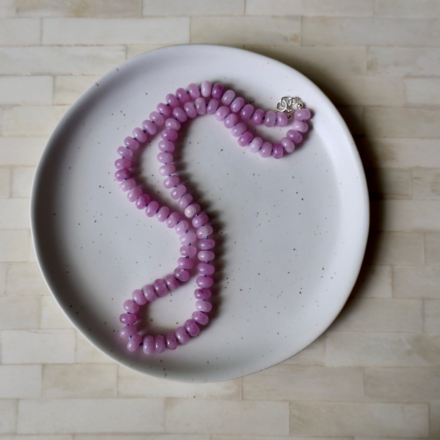 Lilac Breeze  - Jade Necklace