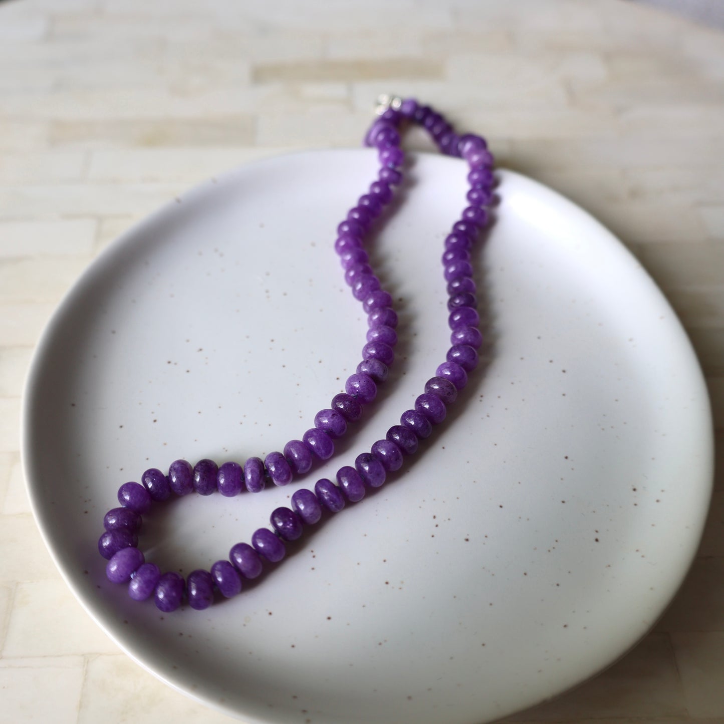 Wisteria Morning  - Jade Necklace