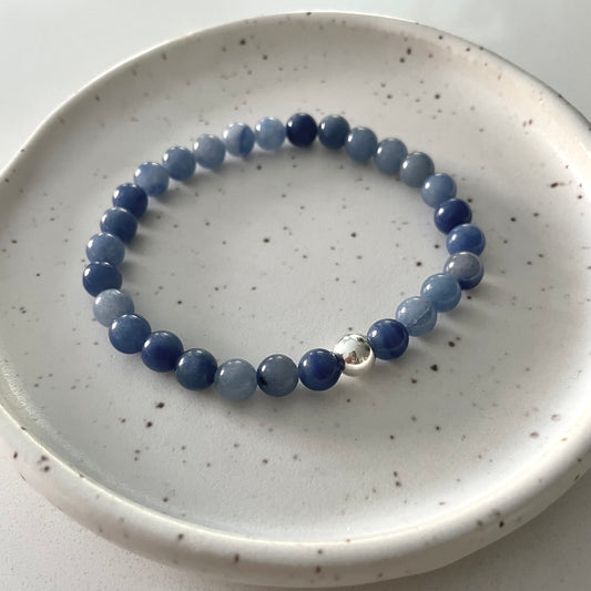 Blue Aventurine Gemstone Bracelet