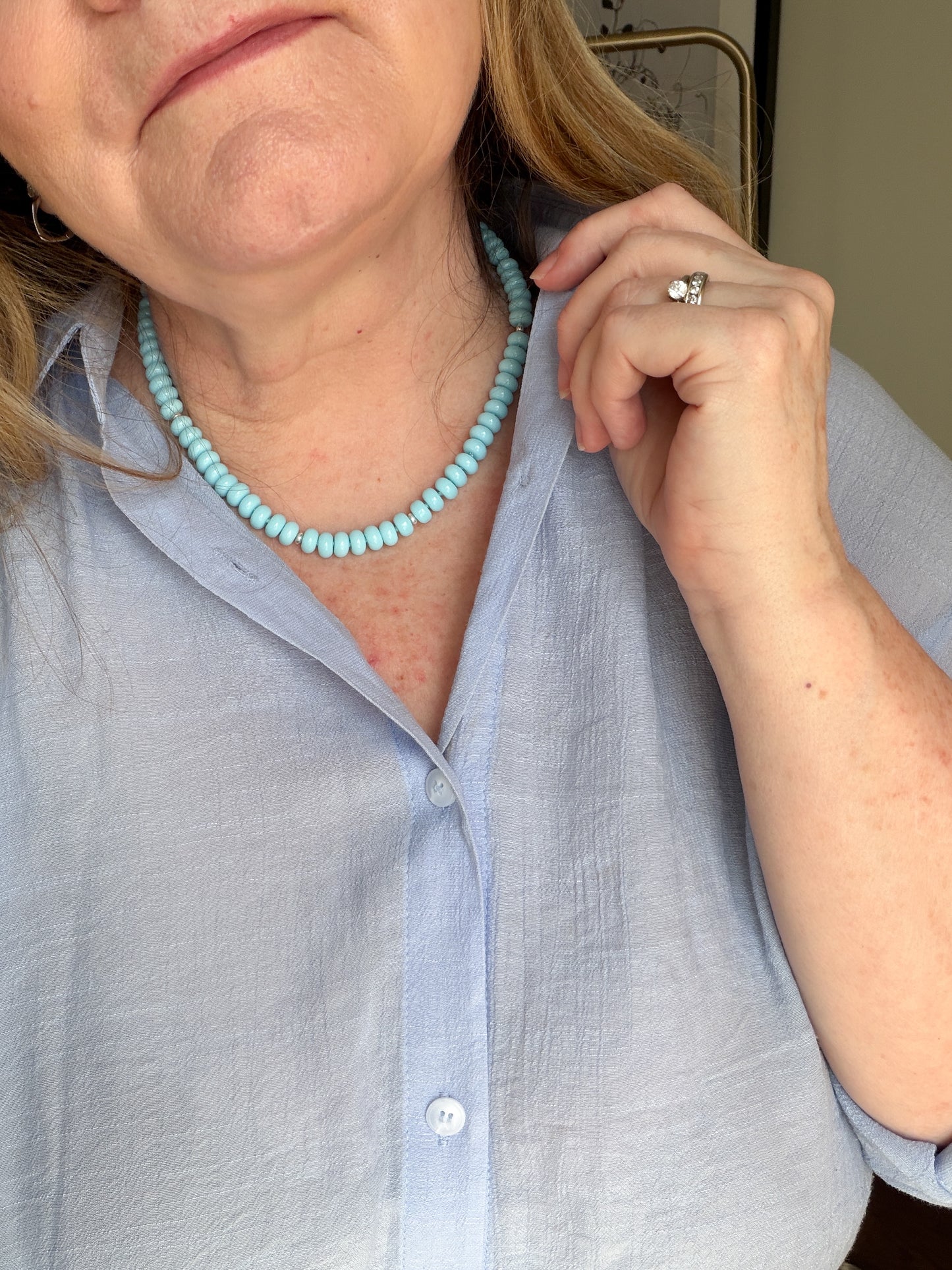 Morning Sky - Jade Necklace