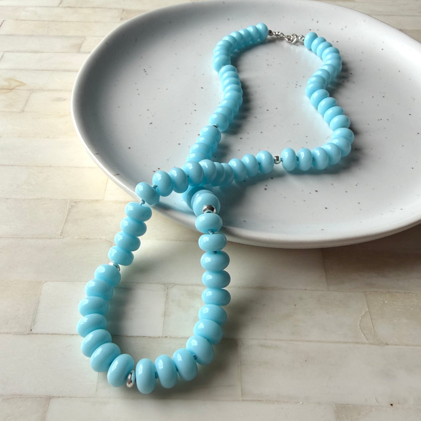 Morning Sky - Jade Necklace