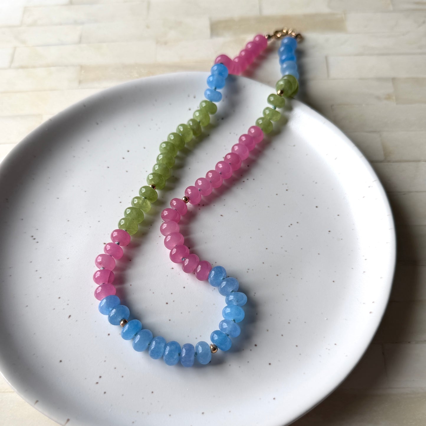 Wildflower Garden - Jade Necklace