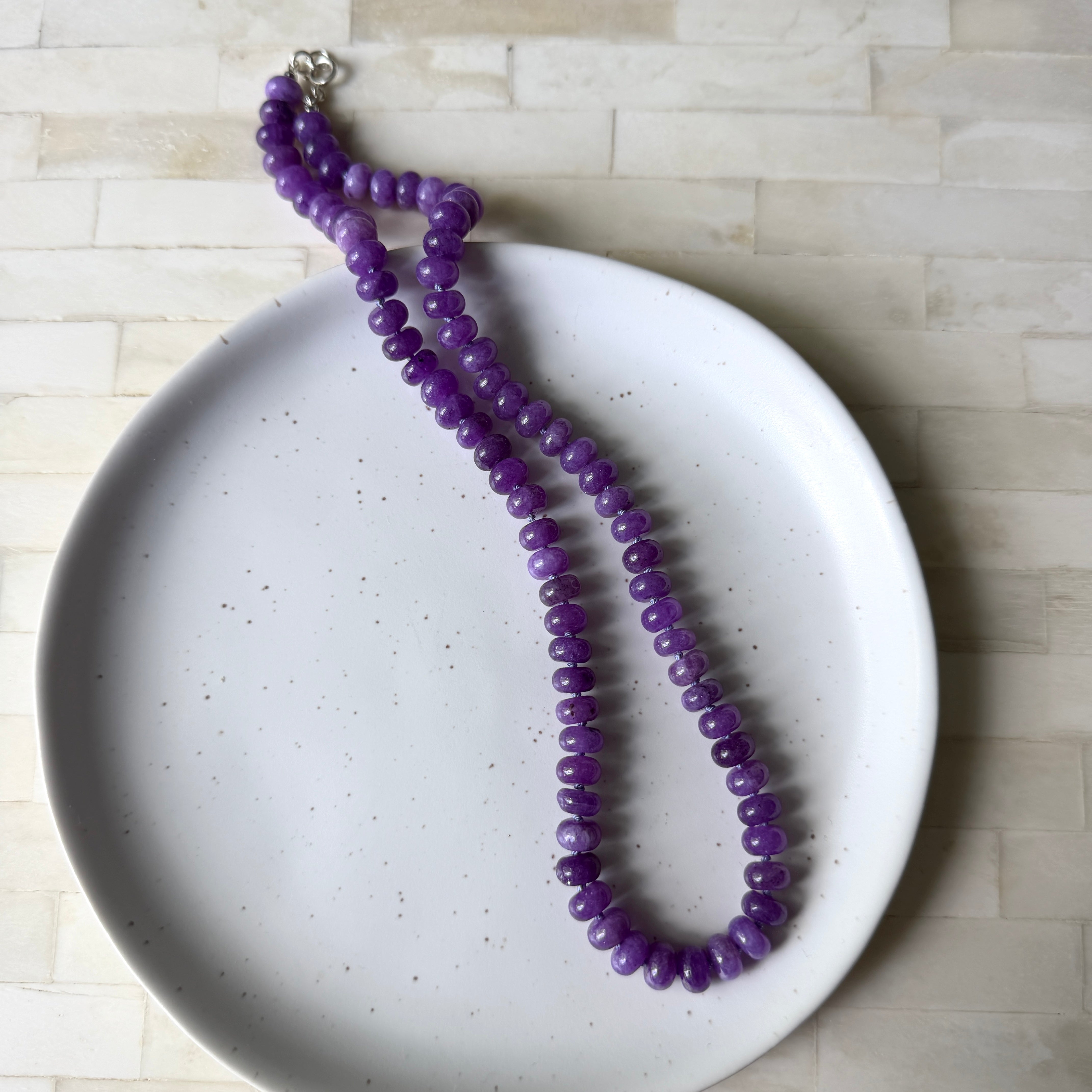 Wisteria Morning - Jade Necklace – Wallis Designs