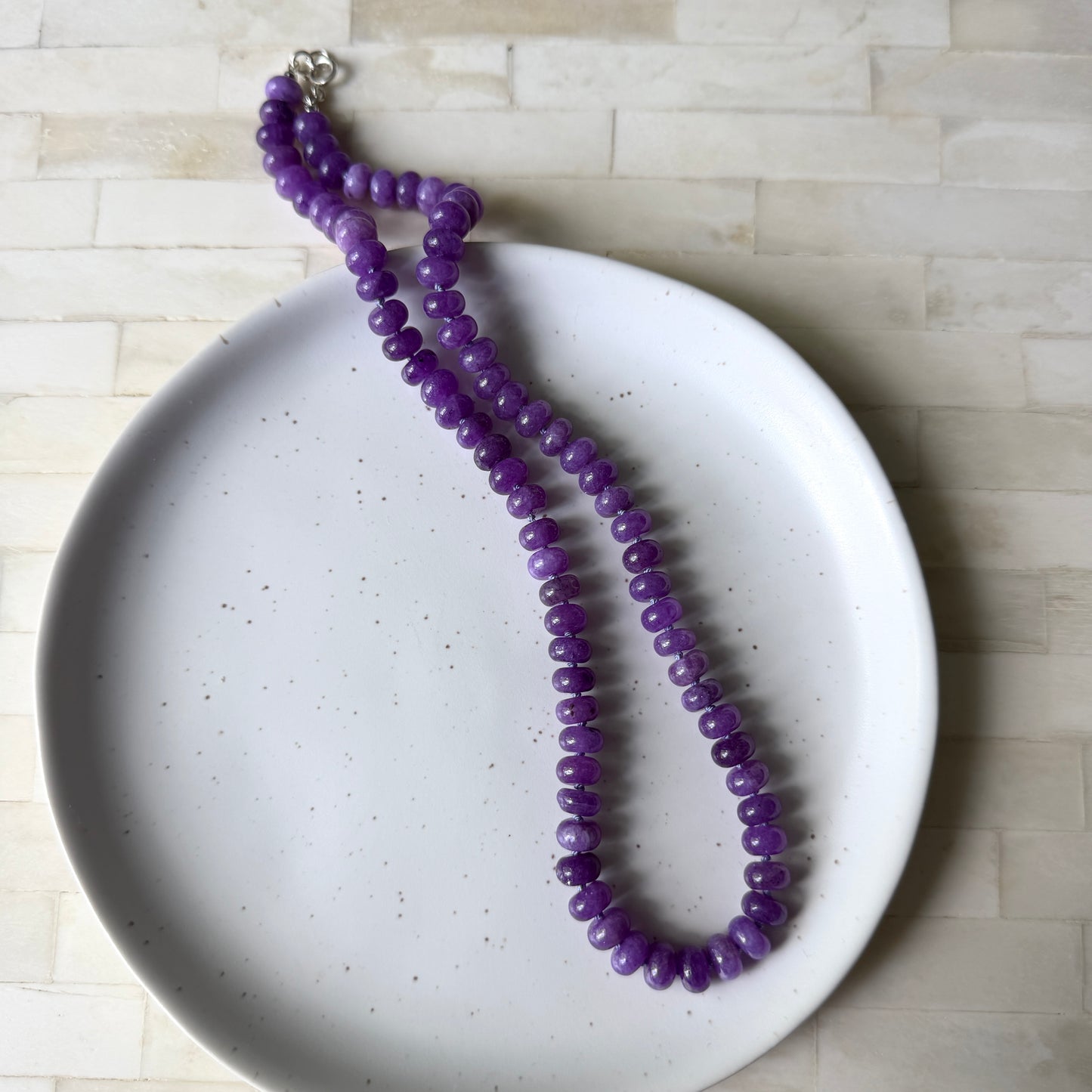Wisteria Morning  - Jade Necklace