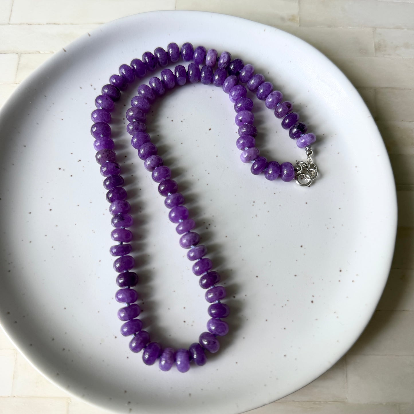 Wisteria Morning  - Jade Necklace