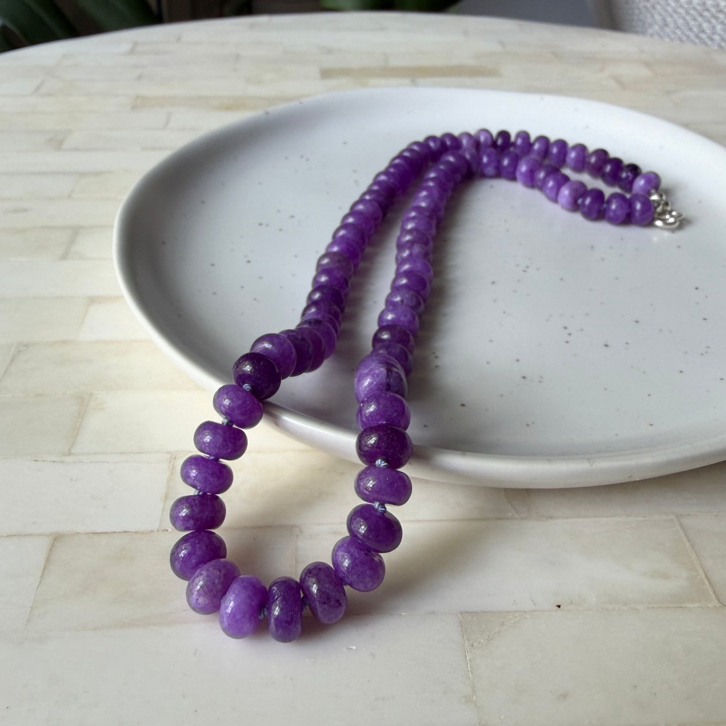 Wisteria Morning  - Jade Necklace