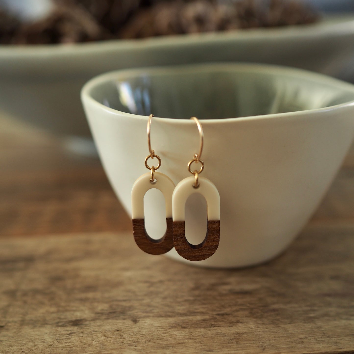 Oval Earrings for Fall by Nancy Wallis Designs