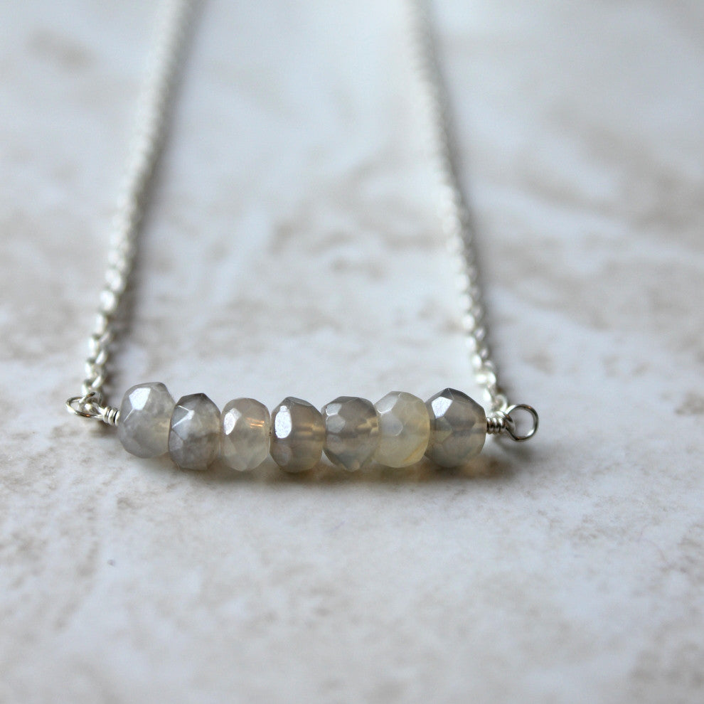 Gemstone necklace by Nancy Wallis Designs