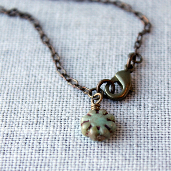 Brass Bee Nature Lover Necklace