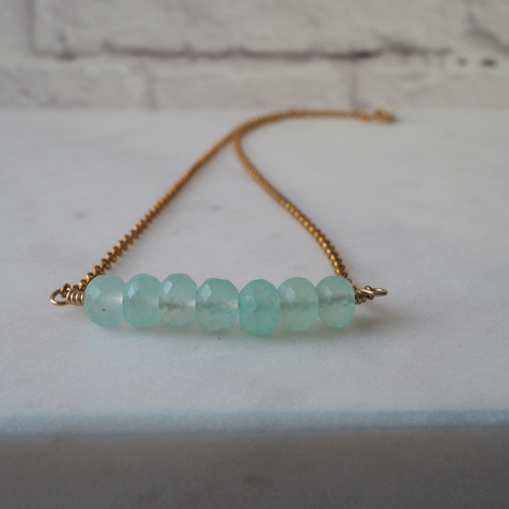 Summer Isle Chalcedony Necklace