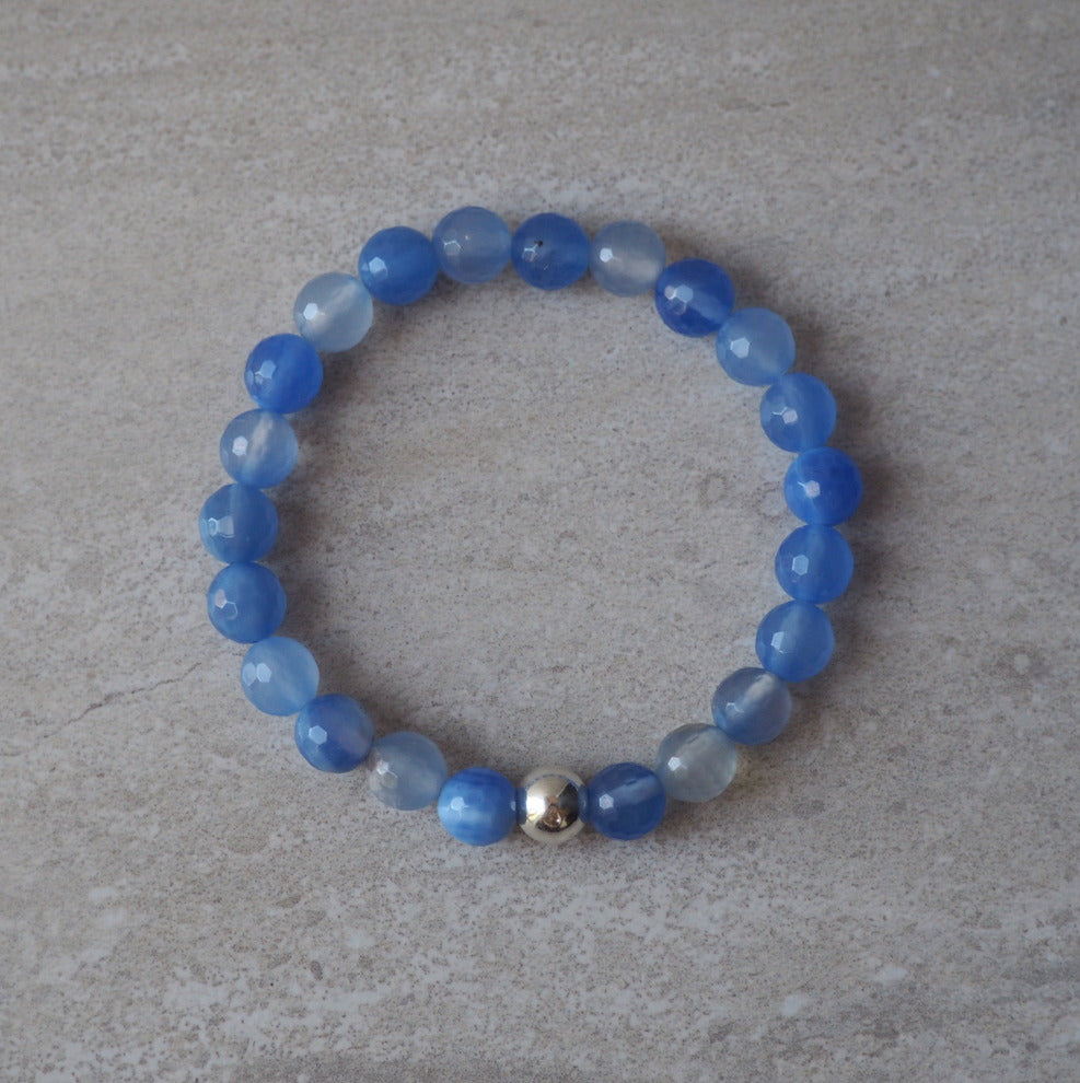 Periwinkle Stone Stacking Bracelet made in Canada