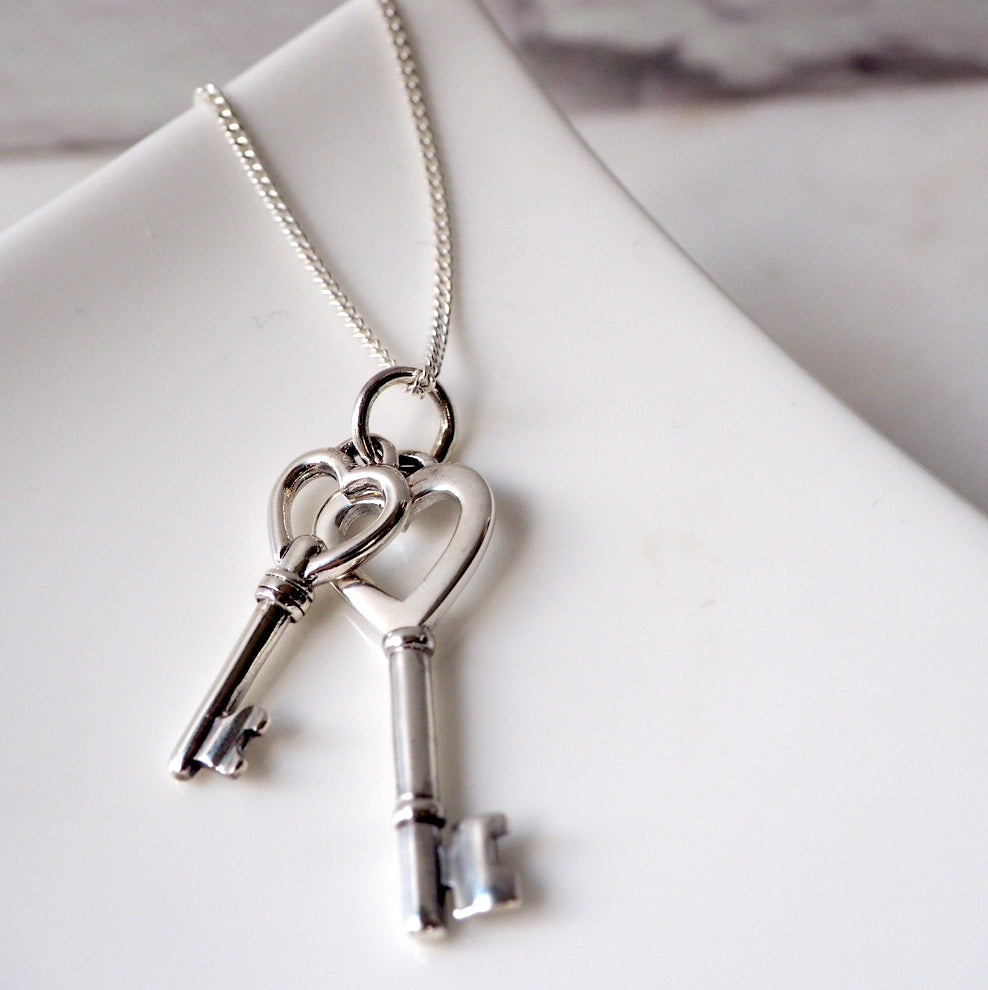 Silver Key Necklace by Wallis Designs in Canada