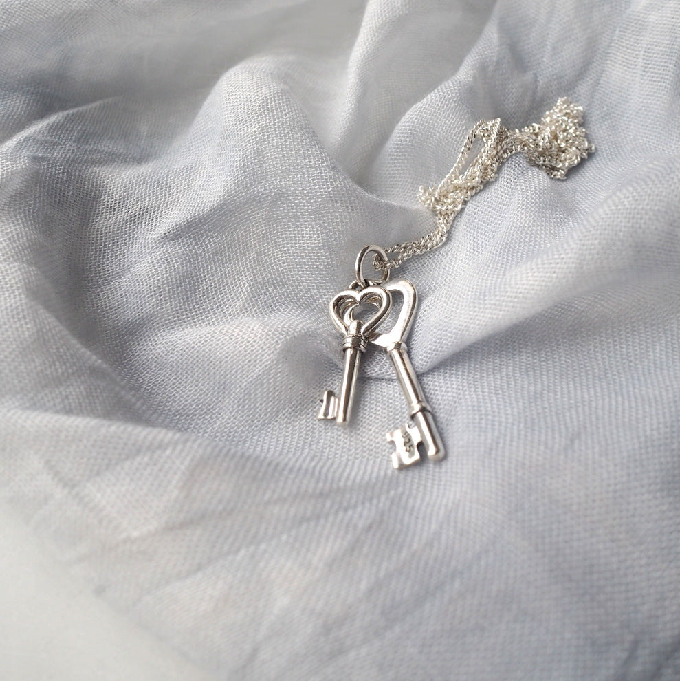 Gift for Her Love Key Necklace by Wallis Designs