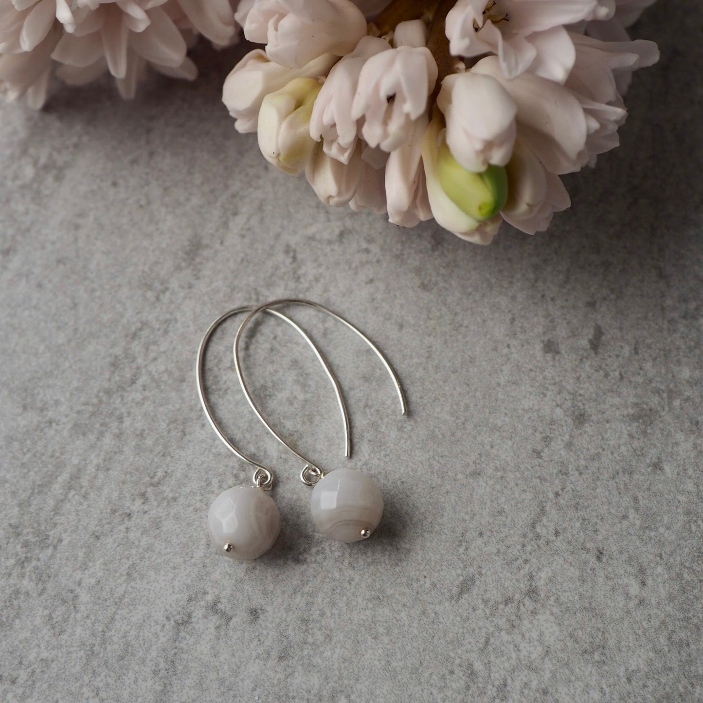 Made in Canada Modern Gemstone Earrings by Wallis Designs