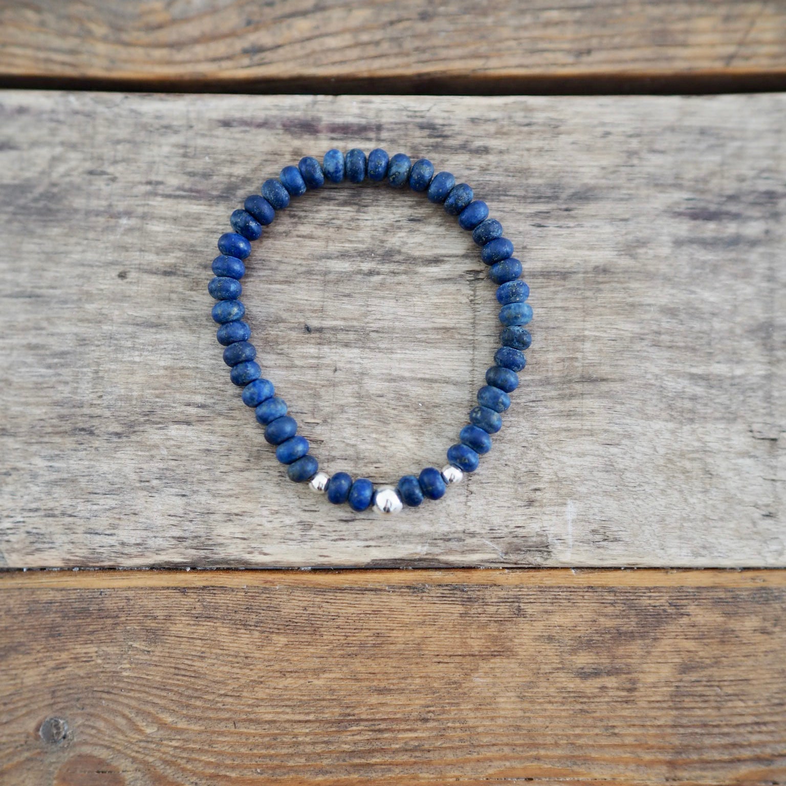 Lapis Lazuli Bracelet by Nancy Wallis Designs in Canada