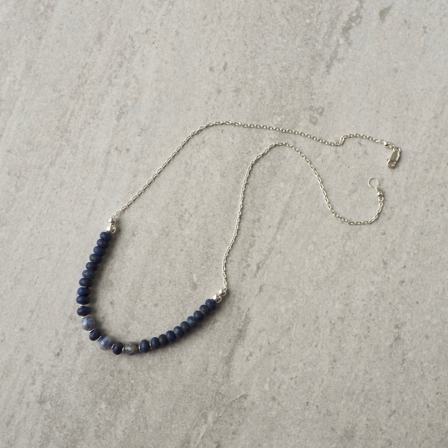 Lapis Lazuli and Blue Jasper Necklace by Wallis Designs