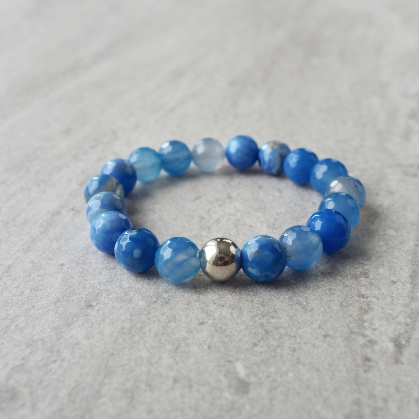 Blue Agate Bracelet by Nancy Wallis Designs