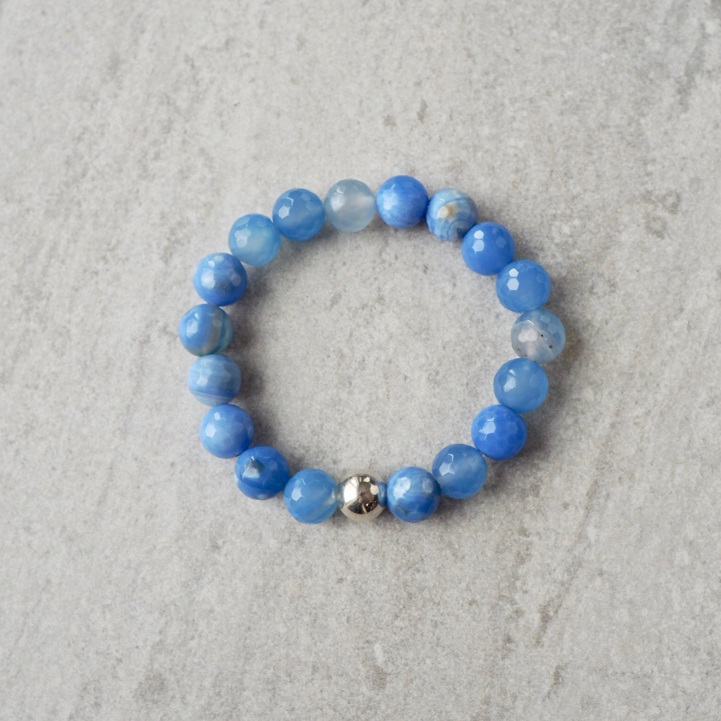 Cornflower Blue Gemstone Bracelet by Nancy Wallis Designs