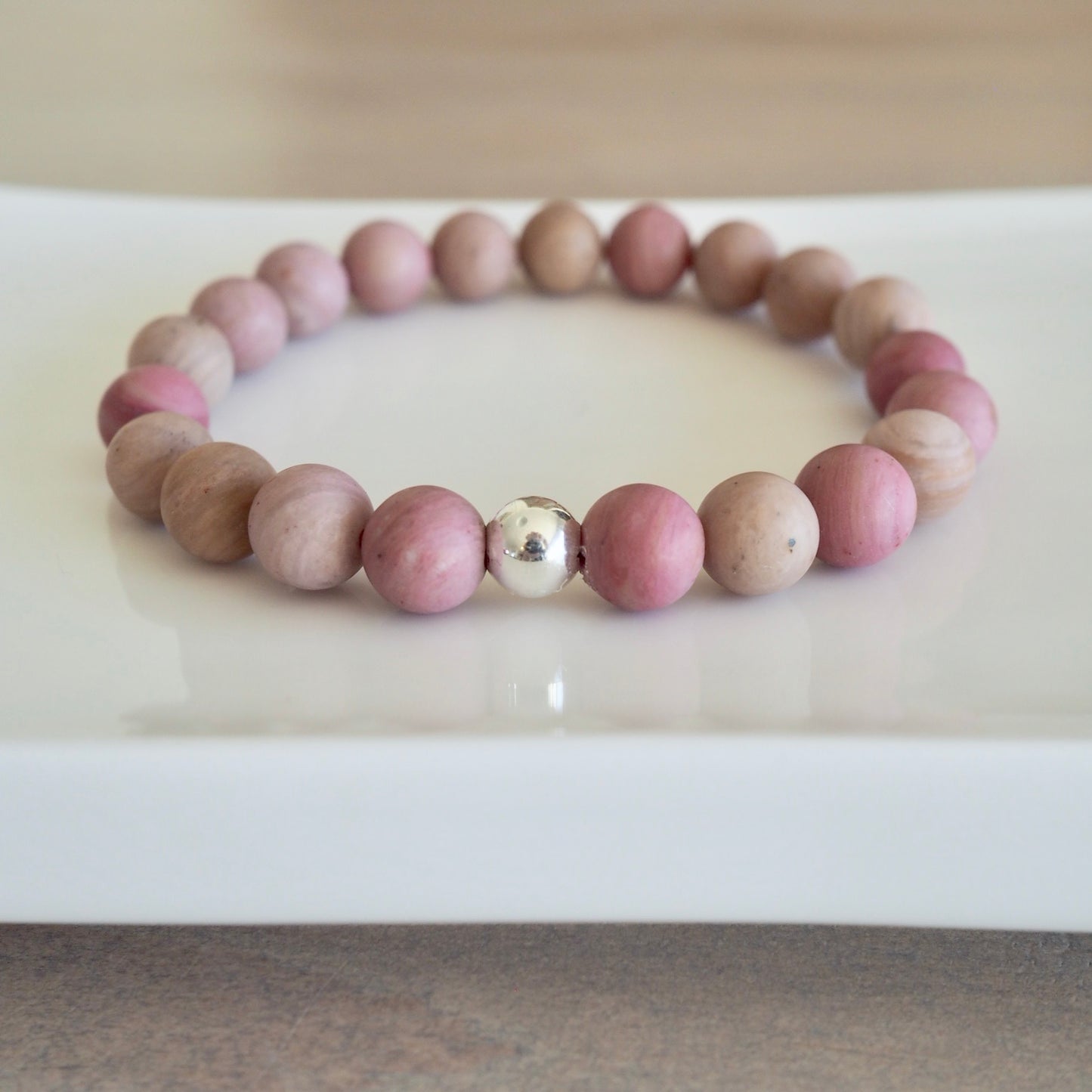 Made in Canada Pink Gemstone Bracelet by Wallis Designs