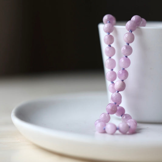 Purple Kunzite Beaded Necklace